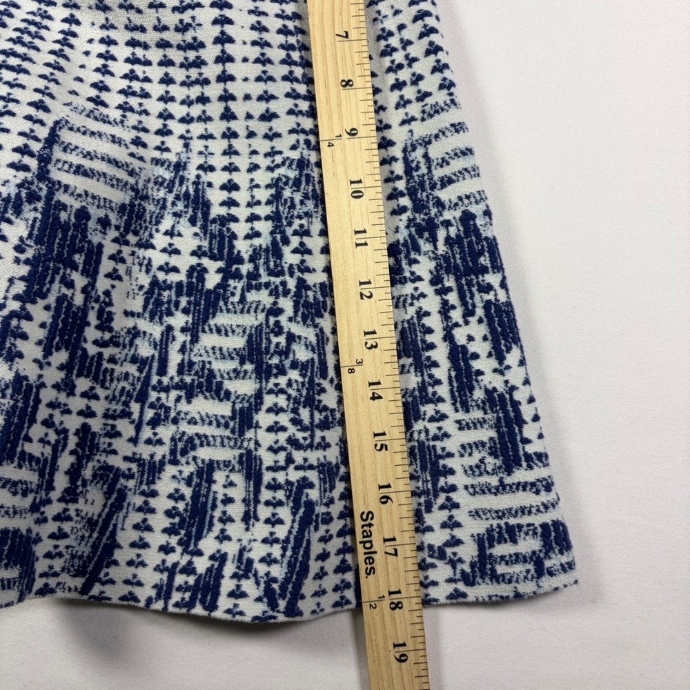 BCBGMAXAZRIA Peyton Skirt Jacquard Knit A-Line Preppy Classic Academia Women S - Picture 3 of 9